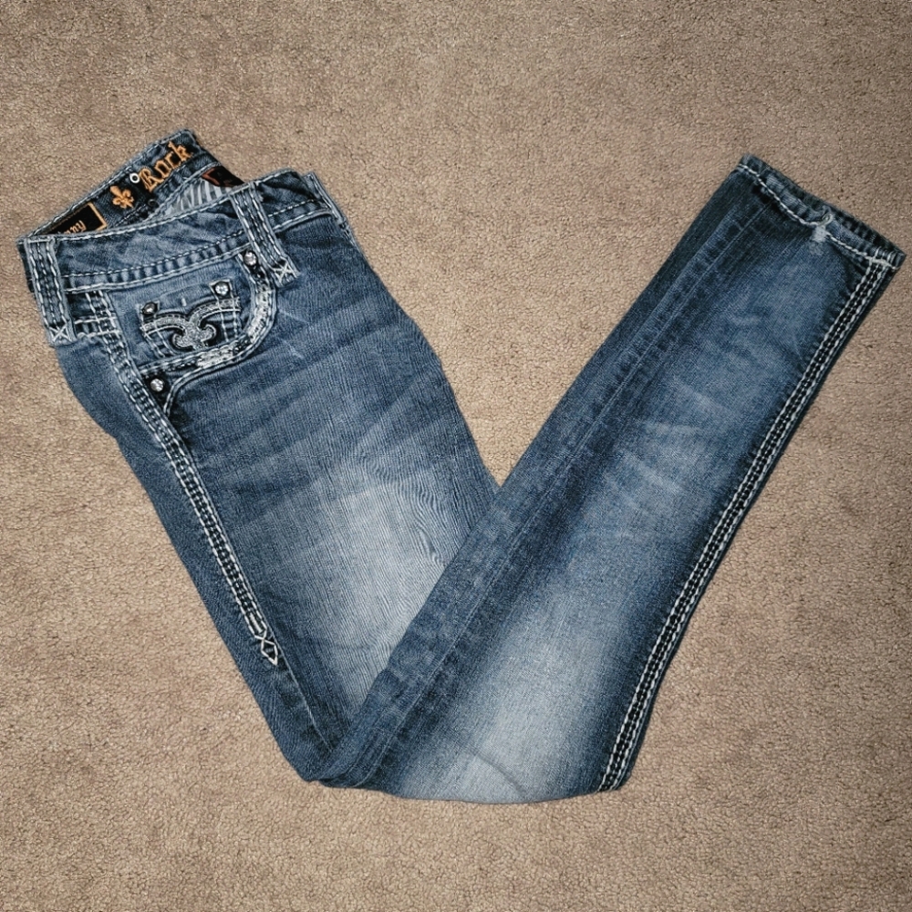 Used Rock Revival Skinny Jeans